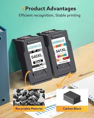 Нов тонер принтер Canon Pixma PG-540XL CL-541XL черна цветна касета 2 броя мастило