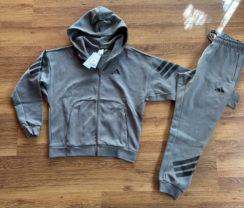 Мъжки,памучен,масленозелен екип Adidas