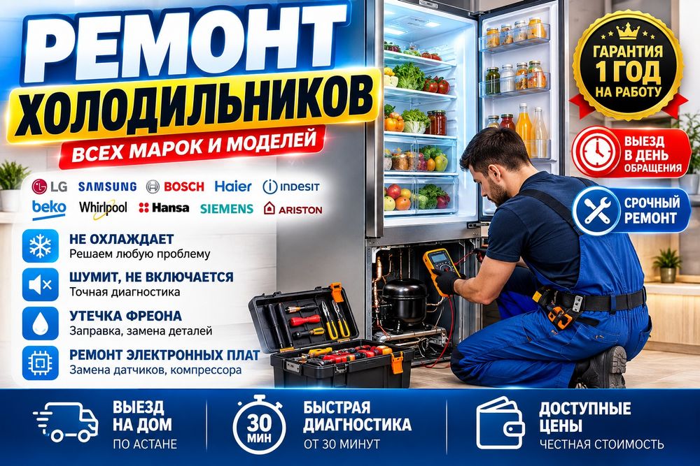 Ремонт холодильников и морозильников