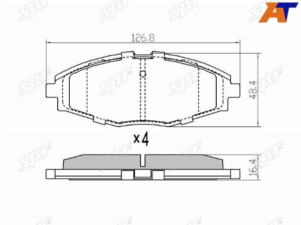 Колодки тормозные Chevrolet Lanos