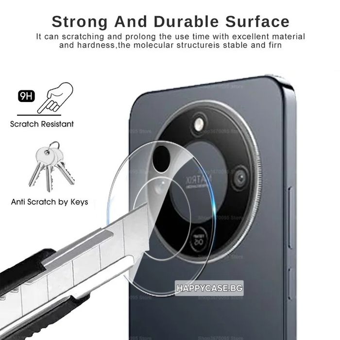 Honor Magic 8 Lite / 8 Pro / 3D 9H Стъклен протектор за камера