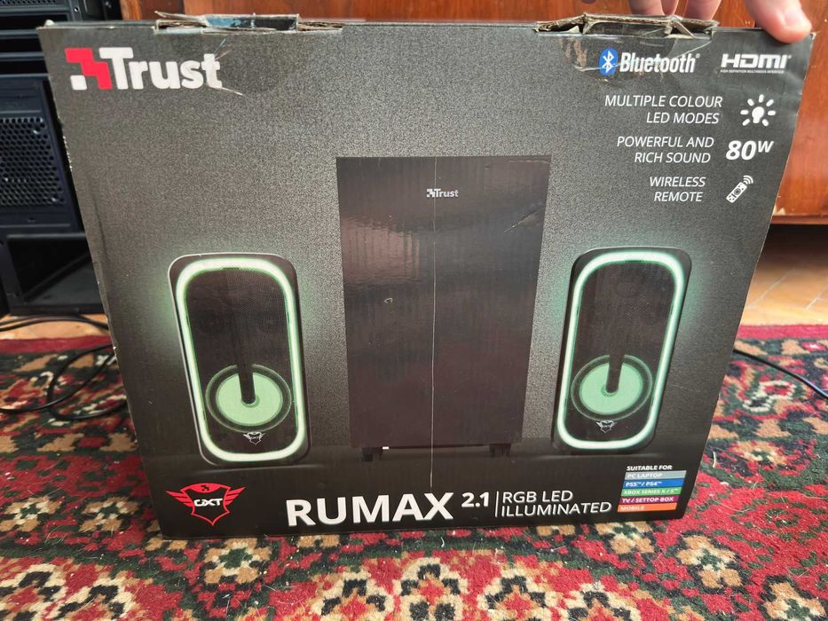 Boxa TRUST GXT RUMAX 2.1 40W-80W conexiune multipla