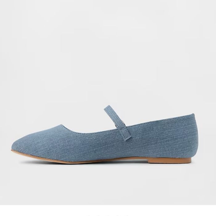 Gap, denim mary jane flats