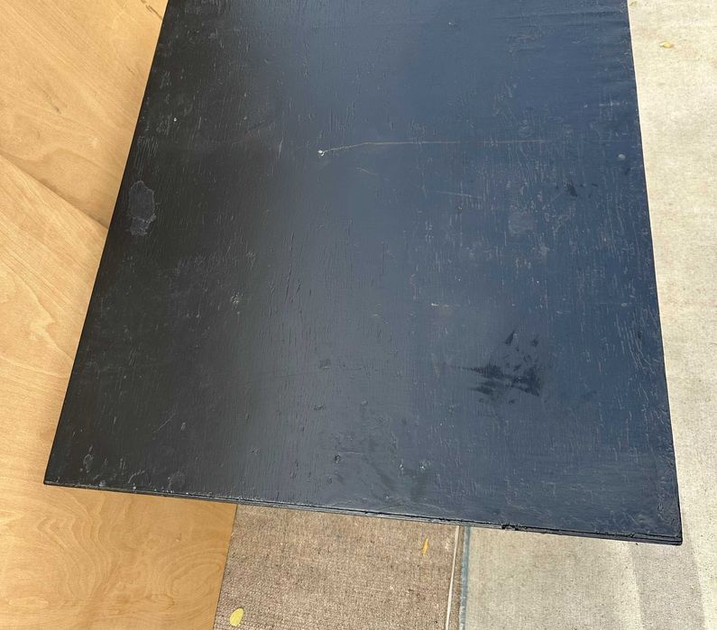 Masuta de cafea Vintage din Lemn masiv; Masa cu blat 80x76 cm
