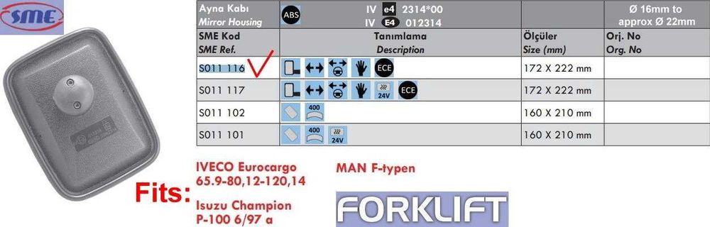 Огледало обратно виждане мъртва точка за Камиони Каравани Мотокари Бус