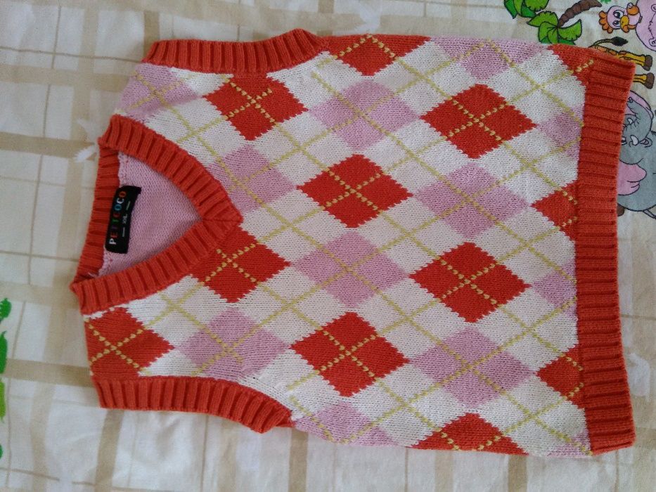 Маркова риза Fox kids и пуловер без ръкав