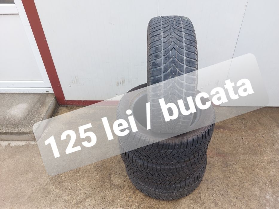 125 lei bucata! Set anvelope M+S/IARNA 205 55 16 Dunlop