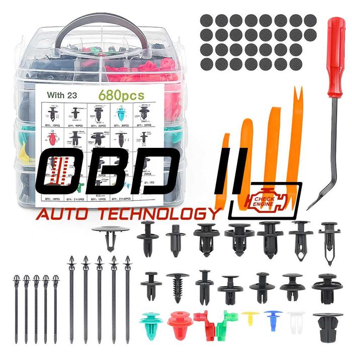 Ремонтен комплект крепежи и инструменти за автомобили 620 броя