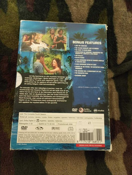 Lost season 3 и 4 DvD