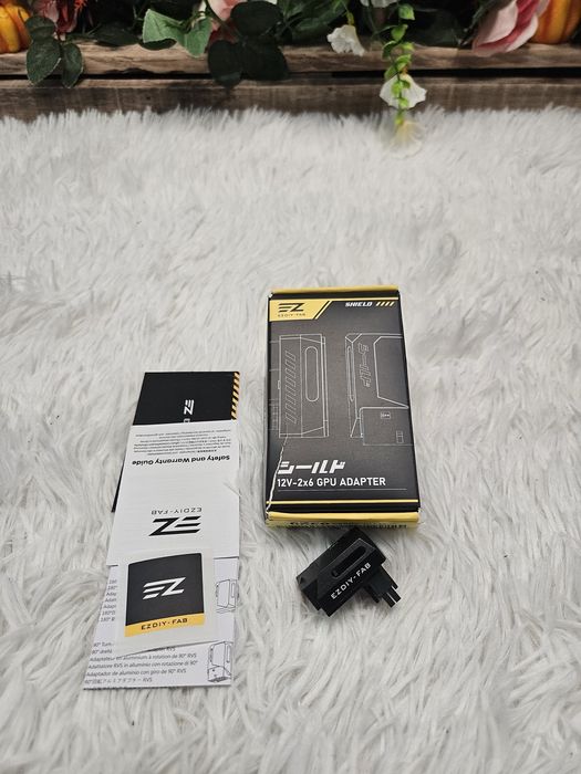 Нов 90° Адаптер за Видеокарта EZDIY-FAB 12V-2x6 / 12VHPWR (RVS)