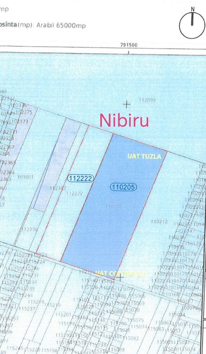 De vânzare Teren intravilan 95.000mp. lipit de Nibiru