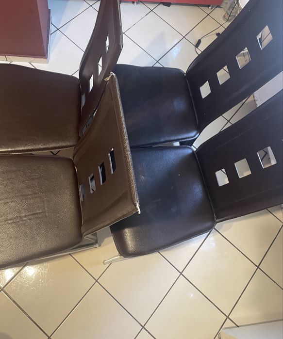 scaune de bucatarie din piele