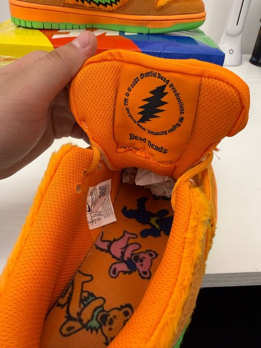 Nike SB Dunk Low x Grateful Dead Orange Dunks RARE