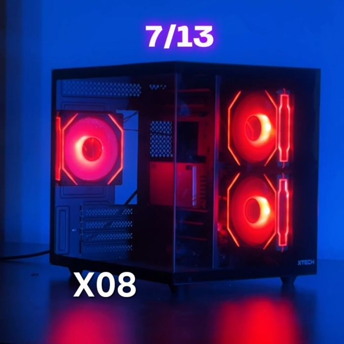 Новые кейсы аквариум X08 тремя куллерами  и большой X09 FAN 7=50уе