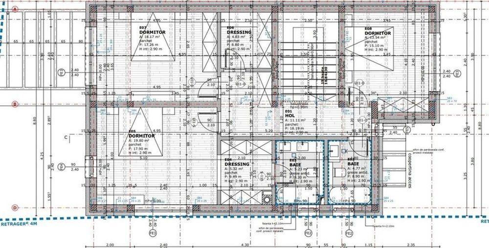 Casă individuală cu arhitectură contemporană 166 mp utili teren 450 mp