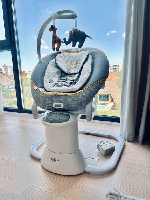 Leagan Graco - All Ways Soother, gri/alb Utilizat 0+luni