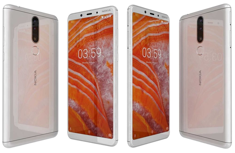 Nokia 3.1 Plus Dual Camera Smartphone 6 инча HD plus Дисплей - 2GB RAM - 16GB Памет - Android One - Бял - Нов