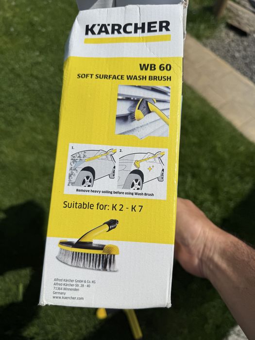 Perie pentru suprafete delicate, pentru aparat de spalat cu presiune Karcher K 2 / K 3 / K 4 / K 5 / K 7, WB 60