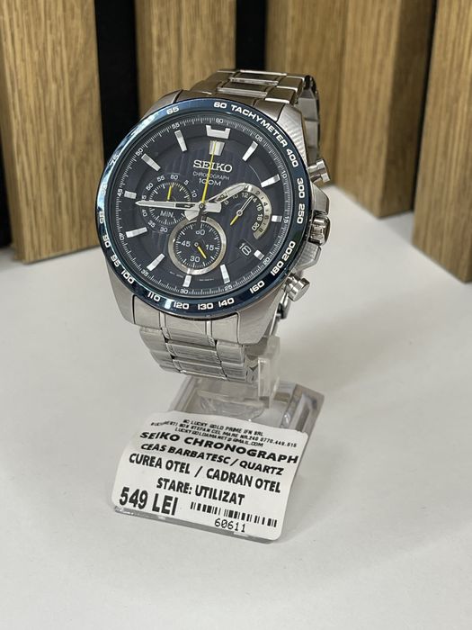 Seiko Chronograph Quartz / Ceas Barbatesc / Garantie/Factura #60611