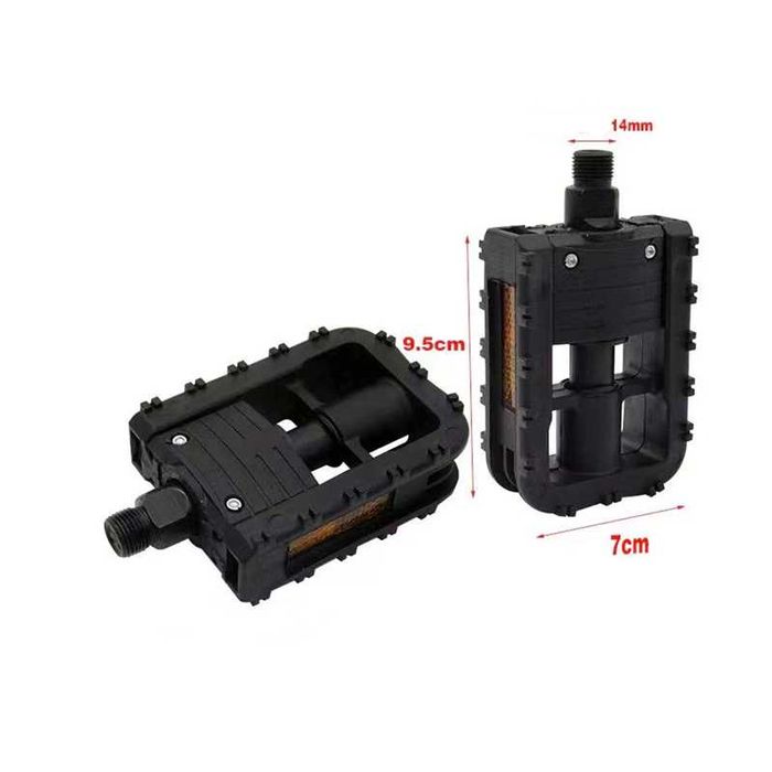 Сгъваеми педали за велосипед, ABS полимер, Капсуловани лагери, Черни