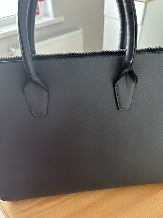 Сумка кожа , цвет серый , новый