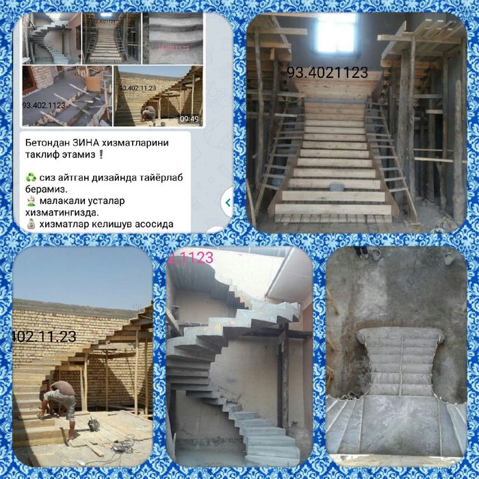 Beton zinalar hizmati