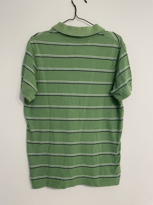 Tricou polo de la Tommy Hilfiger verde cu dungi