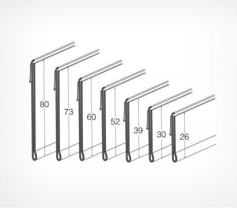 Ценникодержатели   полочные  самоклеющиеся
