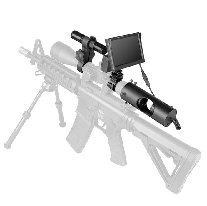 Camera Pentru Luneta Cu Vizibilitate Noctura Ecran Lcd Prinderi Lanterna Infrarosu Lentile Hd