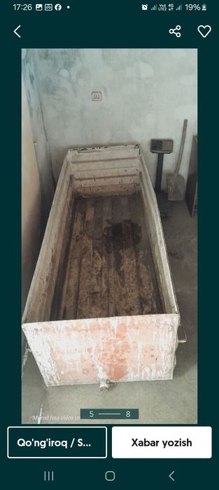 Kontener yomkis sotiladi