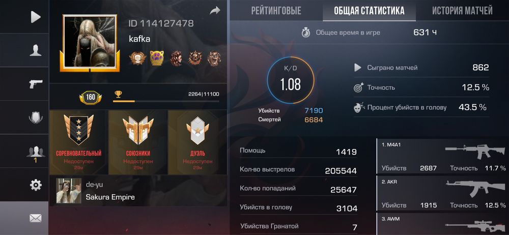 Продажа стандофф акаунта