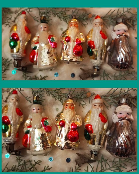 Елочные игрушки, стекло СССР