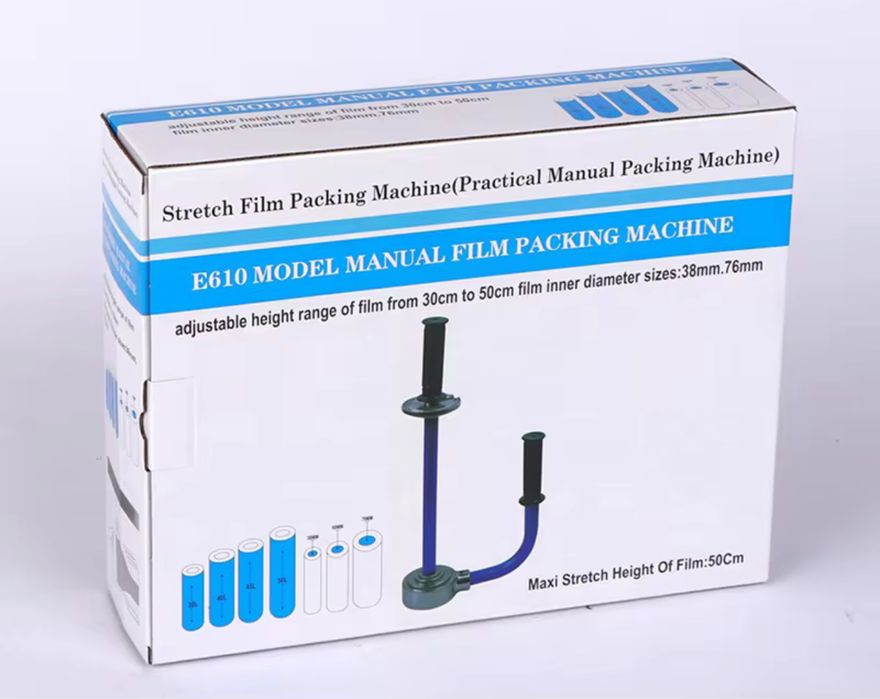 Dispozitiv manual pentru folie stretch