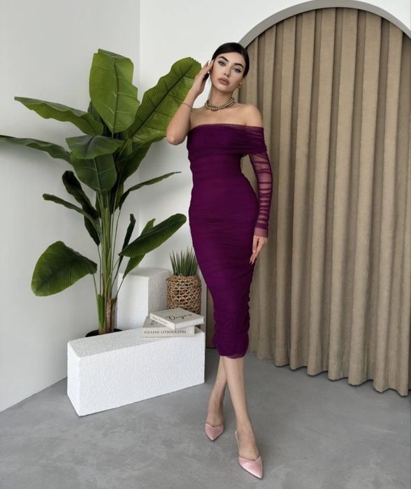 Рокля Atena Purple от Мистик бутик