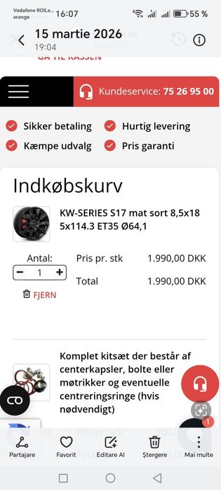 Jante KW series 17 "18(Tesla3)
