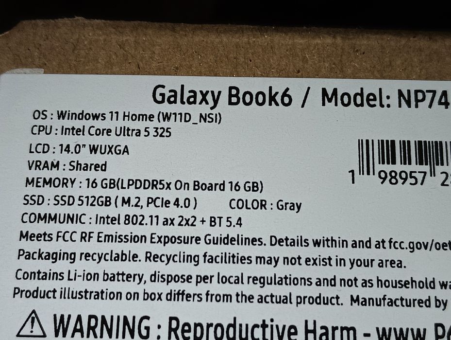 GalaxyBook 6 Нов