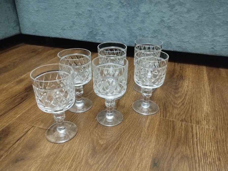 Фужеры хрустальные винтажные