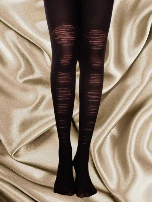Колготы с эффектом "рванья" 1000тг