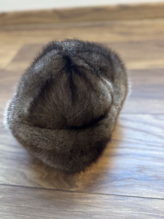 Caciula din blana naturala  nurca maro