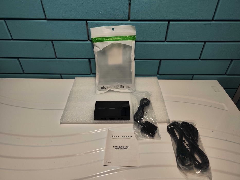 AILVLVNG HDMI KVM суич 2 PC към 1 монитор 4K/60Hz