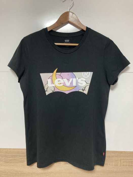 Levis, дамска черна тениска Levis, размер М