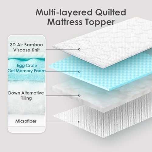 EHEYCIGA гел топ матрак 180x200см Memory Foam