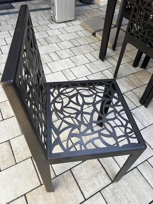 Set masa metal + scaune - exterior