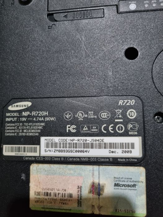 Лаптоп Samsung R720 17.3 инча