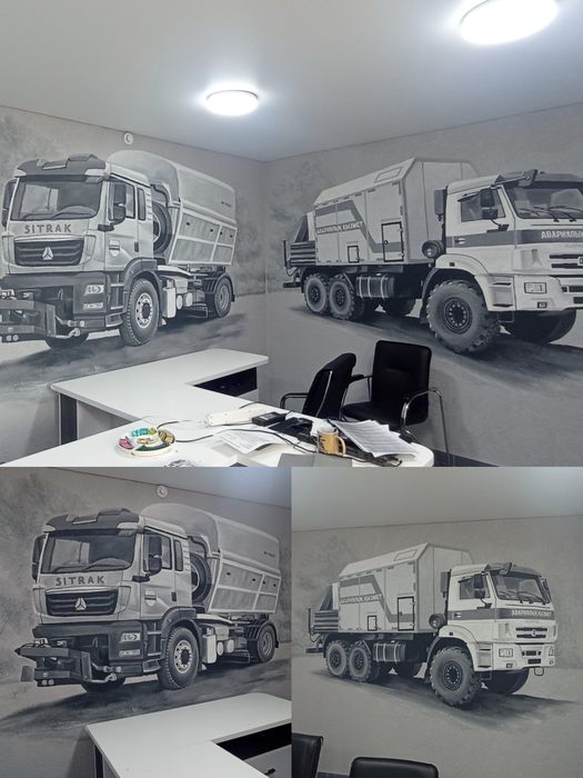 Роспись стен Уральск ,рисунки на стенах, художник Уральск