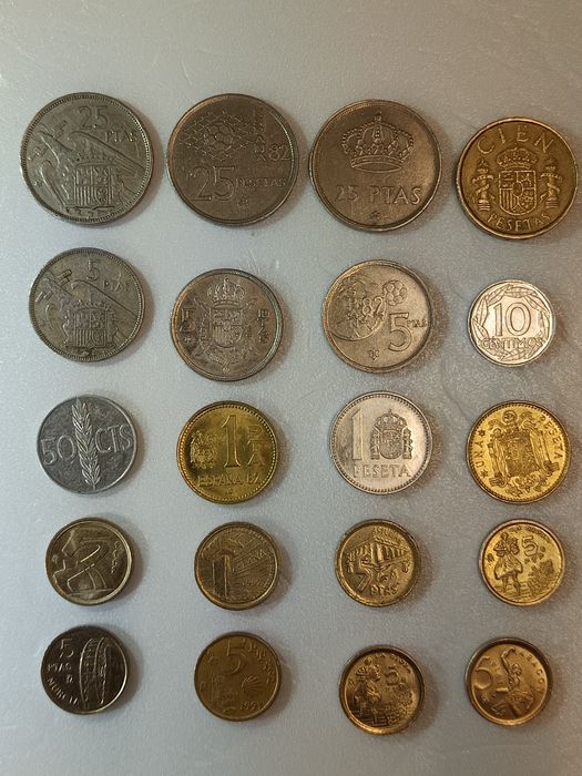 Продавам голям лот нумизматични монети Испания .