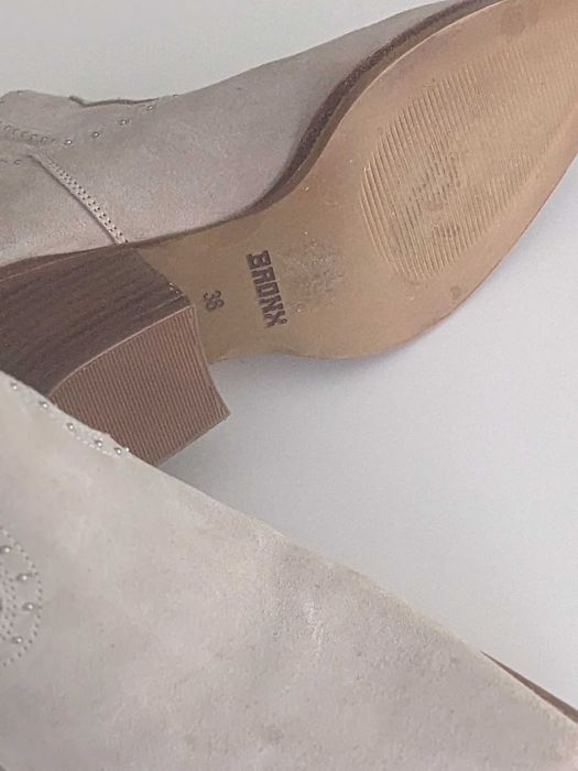 Боти Bronx естествен велур