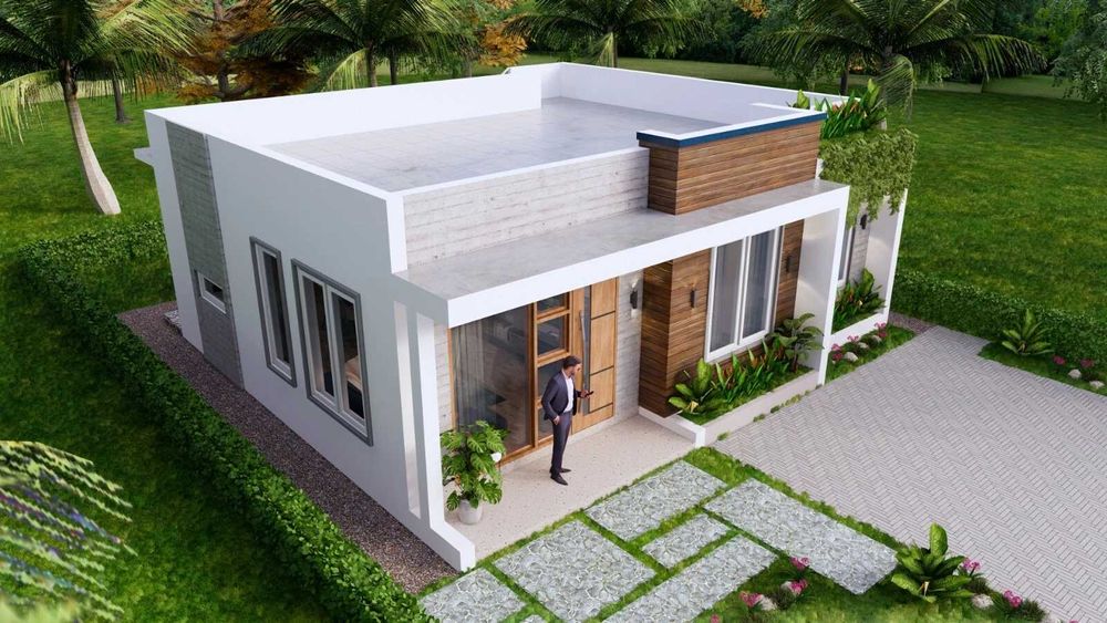 НА ИЗПЛАЩАНЕ - Евтина сглобяема къща с 2 спални, 80 кв. м