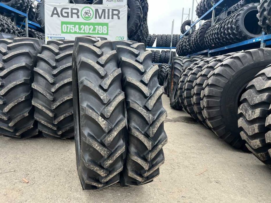 Anvelope noi 12.4-36 cu 8 pliuri pentru tractor spate