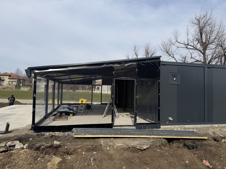 Ветроупорни завеси,тенти сенници перголи винил кристал обков ветробран